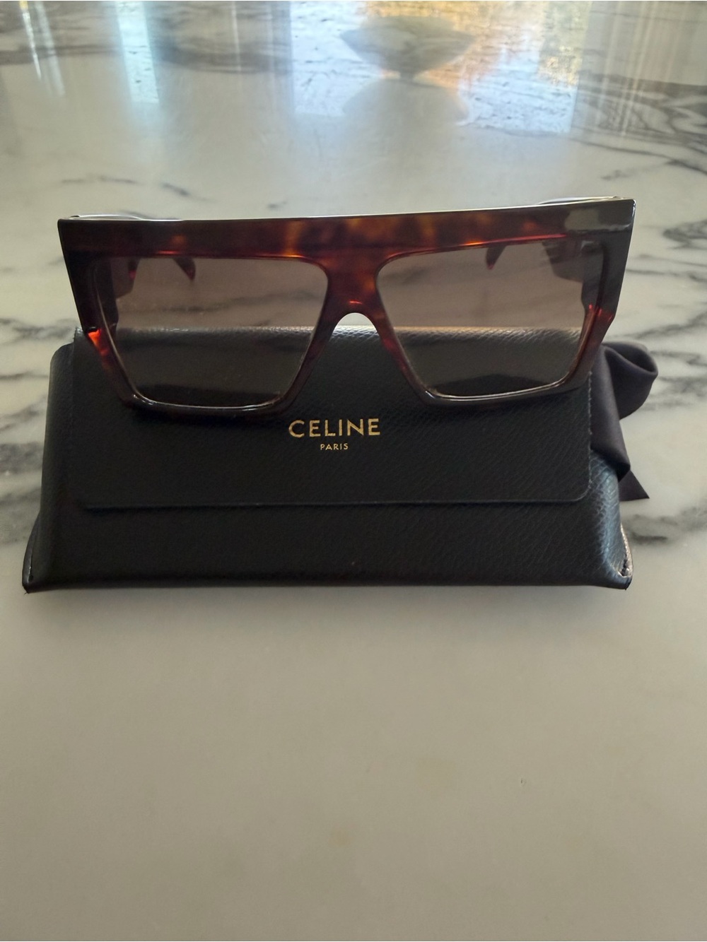 Celine Brown Tortoiseshell Sunglasses excellent condition like new